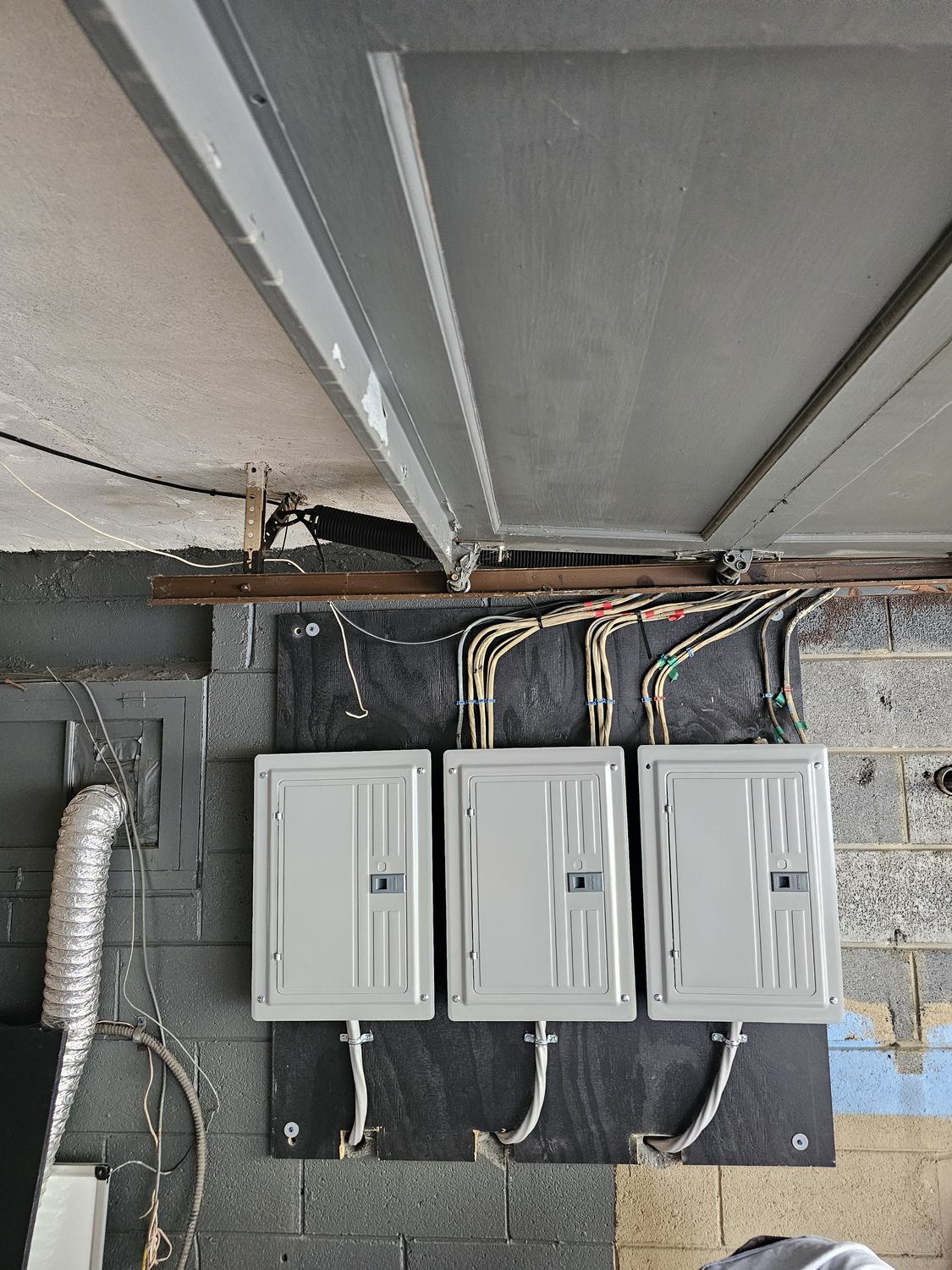 Finished job site, work completed neatly